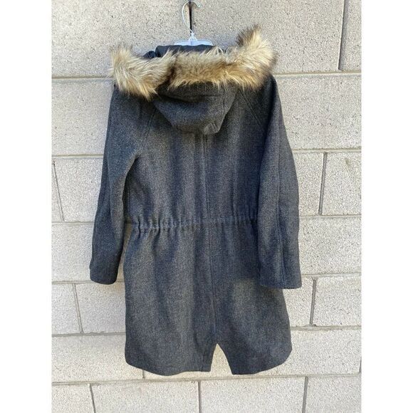 New Madewell Vancouver Wool Blend Parka Coat Small - Picture 3 of 4